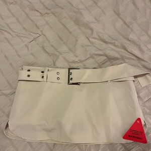 EGO Cream Mini Skort with Belt
